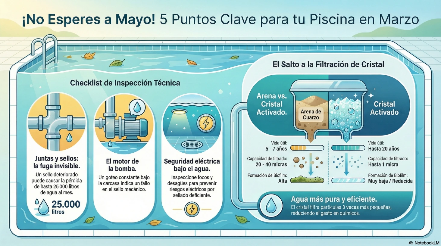 GUIA PASO A PASO PARA RECUPERAR EL AGUA VERDE O TURBIA PISCINA