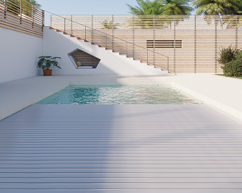 Cubierta de lamas piscinas 2026